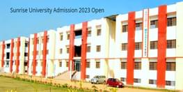 Sunrise University PhD Admission 2023 Open
